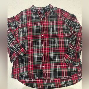 Gap Boyfriend Fit Flannel Button Down